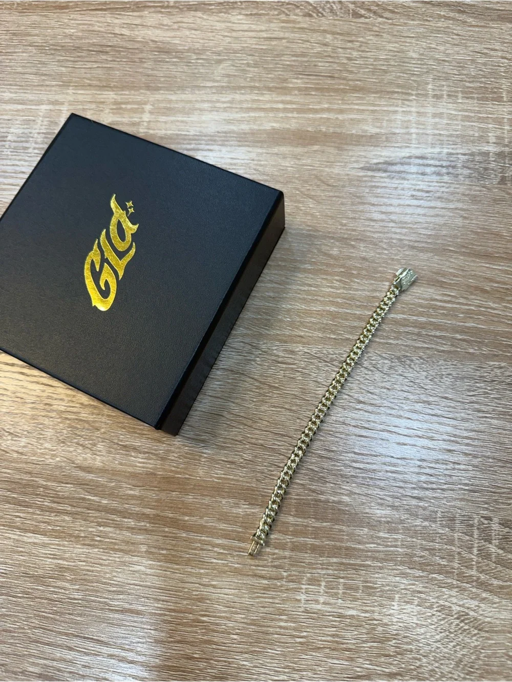 GLD | Micro Diamond Prong Cuban Bracelet (6”)